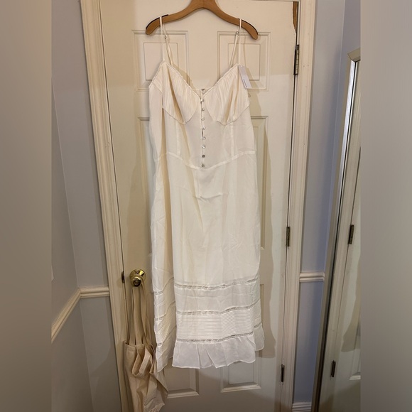 Reformation Ronan dress NWT in ivory plus size - Picture 3 of 13